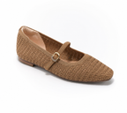 Women's Breathable Knit Mary Jane Flats Shoes