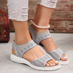 2026 Summer Women's Stylish Casual Fly-Knit Single-Strap Sandals