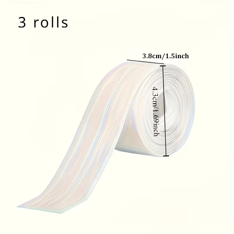 3 Rolls of Waterproof Tape for Kitchen And Bathroom, Suitable for Sinks And Toilets, Easy to Cut, Home Supplies for Halloween And Christmas